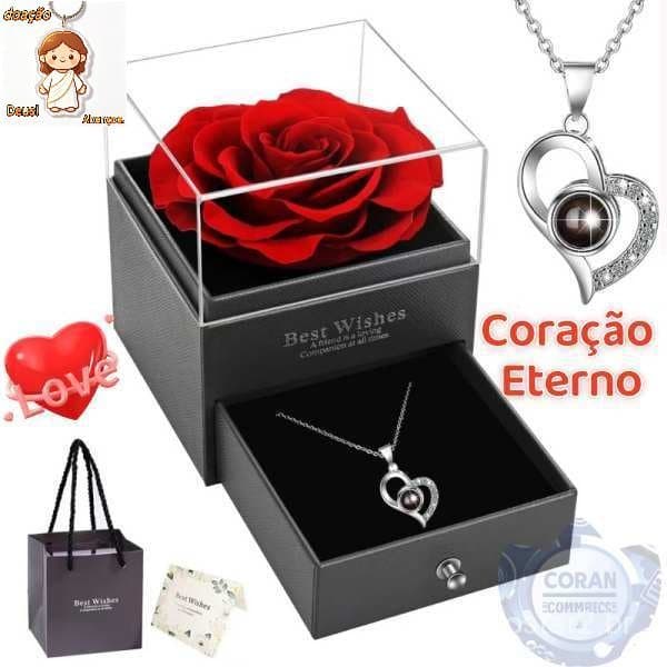 Colar Feminino Rosa Projeção De Linguagem Dia Das Mães Dia Dos Namorados