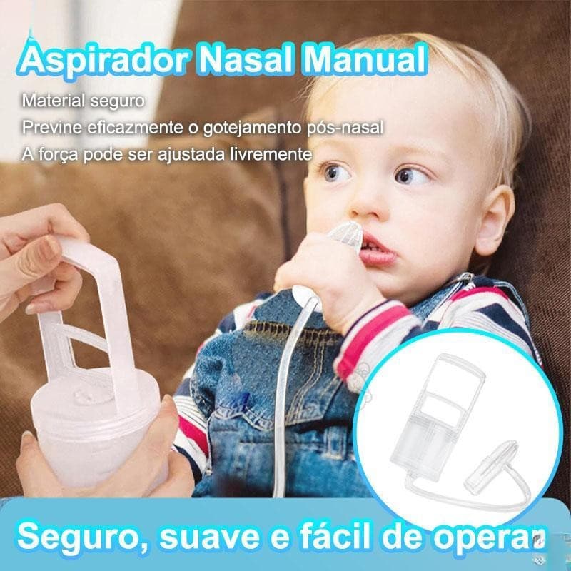 Aspirador Nasal Manual De Ranho Para Bebês Com Sucção Silenciosa Nariz