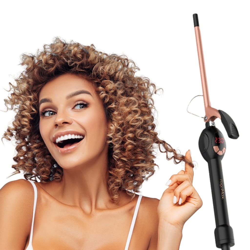 Modelador de Cachos 9mm Babyliss Cerâmica e Queratina Bivolt Profissional Display LCD 14 Níveis de Temperatura