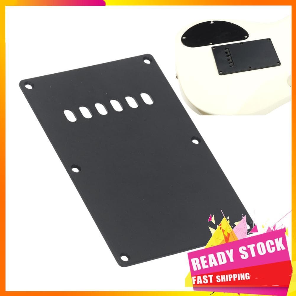 Gfgfgfgg Placa traseira de guitarra com 6 furos, tampa de cavidade tremolo, placa traseira elétrica para série sq st
