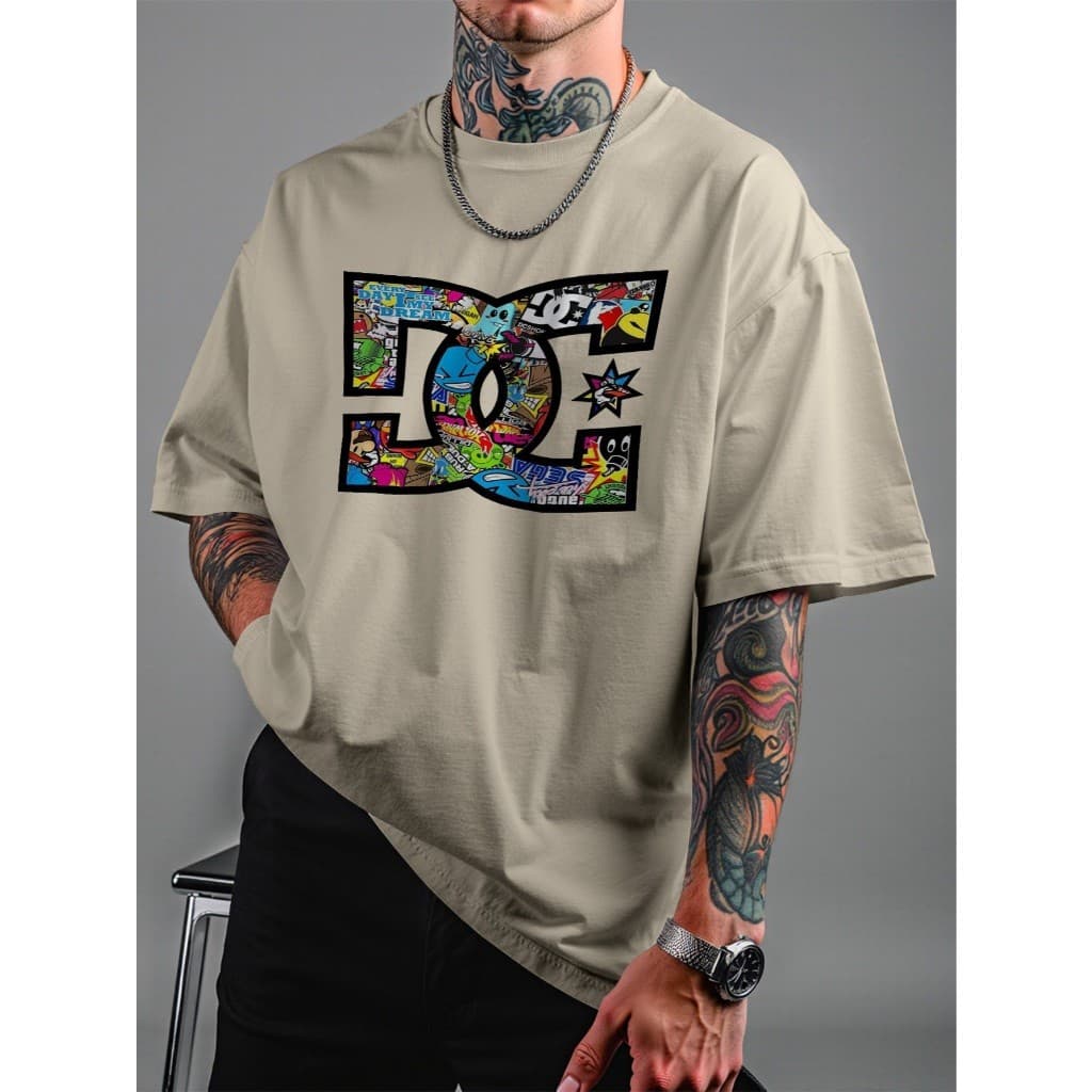 Camiseta Camisa Oversized DC Street Collage Streetwear Unissex ref4227 Dtff