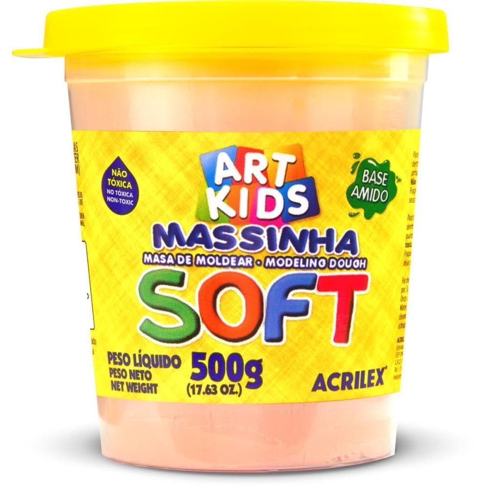 Massa para Modelar SOFT 500G.AMARELO Pele BS AMID