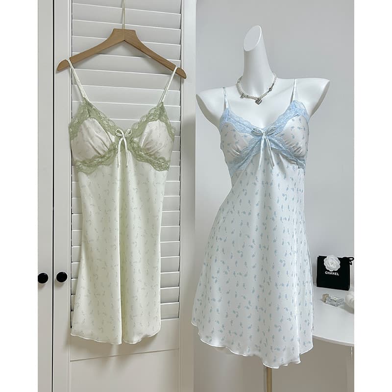 Primavera verão gelo seda legal confortável Homewear