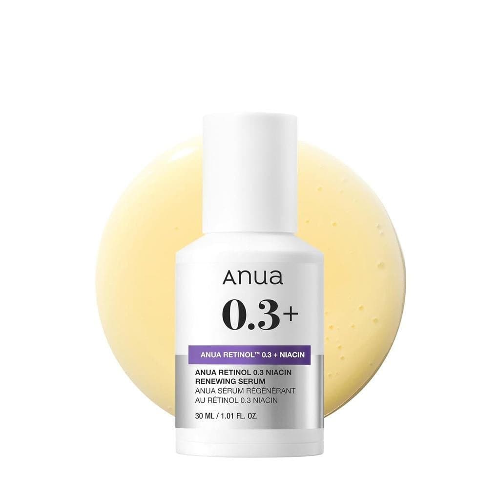 AnuaRetinolSerumparaAntienvelhecimento,Texturizado | 0,3% Retinol, 5% Niacinamida, 20+ ingredientes suaves para iniciant