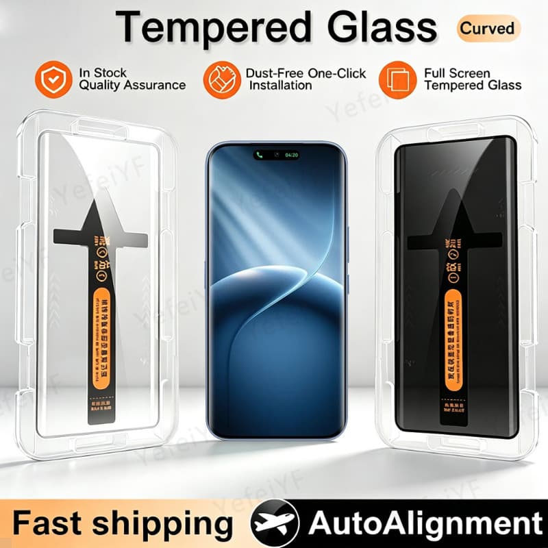 Tecno Camon 50 Pro Vidro Temperado Curvo Ultra 40 30S 30S 5G Protetor De Tela De Privacidade Instalação Sem Poeira De Úl