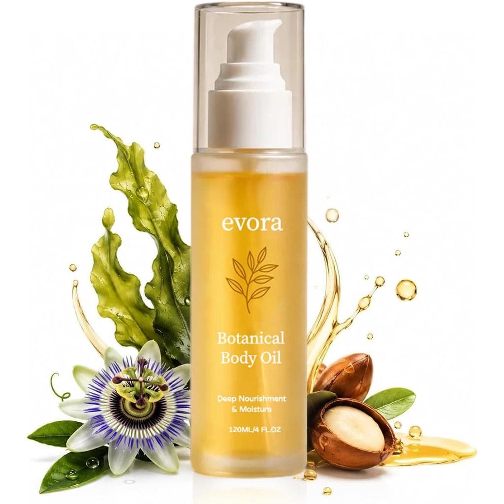 EoraBotanialBodyOil-120Ml, Hidratante Leve, Algas Wakame, Óleo de Noz do Brasil e Óleo de Semente de Passiflora, Para Pe