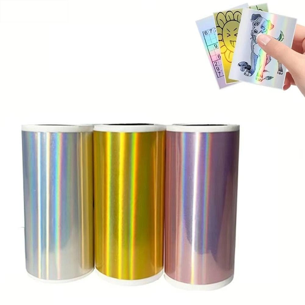 Papéis Para Impressora Térmica AULQNIL , Papel Térmico Holográfico Com Acabamento Liso Premium De Cores Vibrantes , Bril