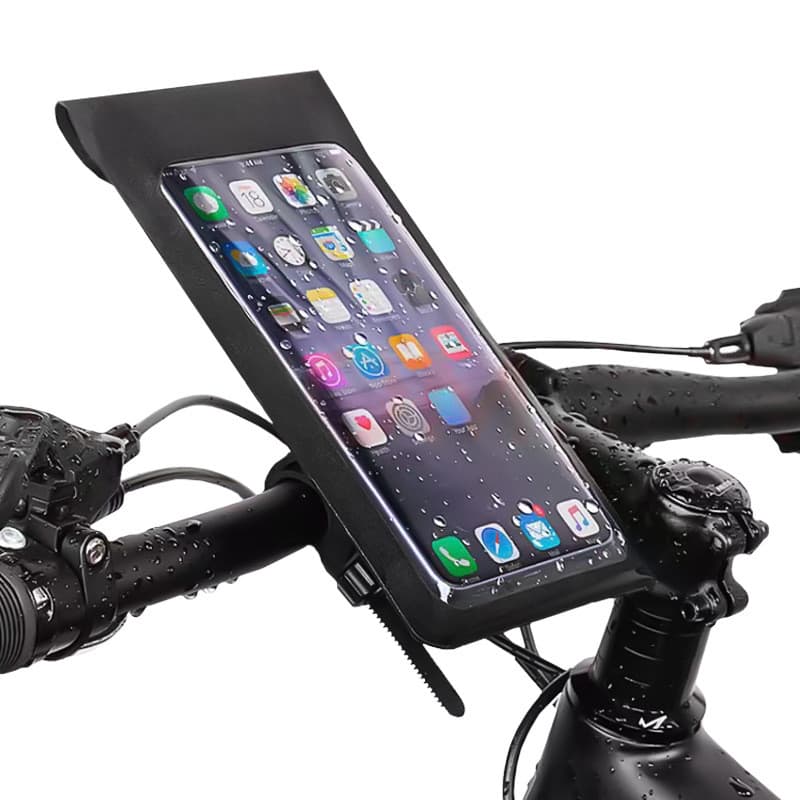 Novo Saco De Equitação Da Bicicleta TPU Touchscreen Telefone Suporte Rotativo À Prova Dwaterproof Água Janela Traseira F