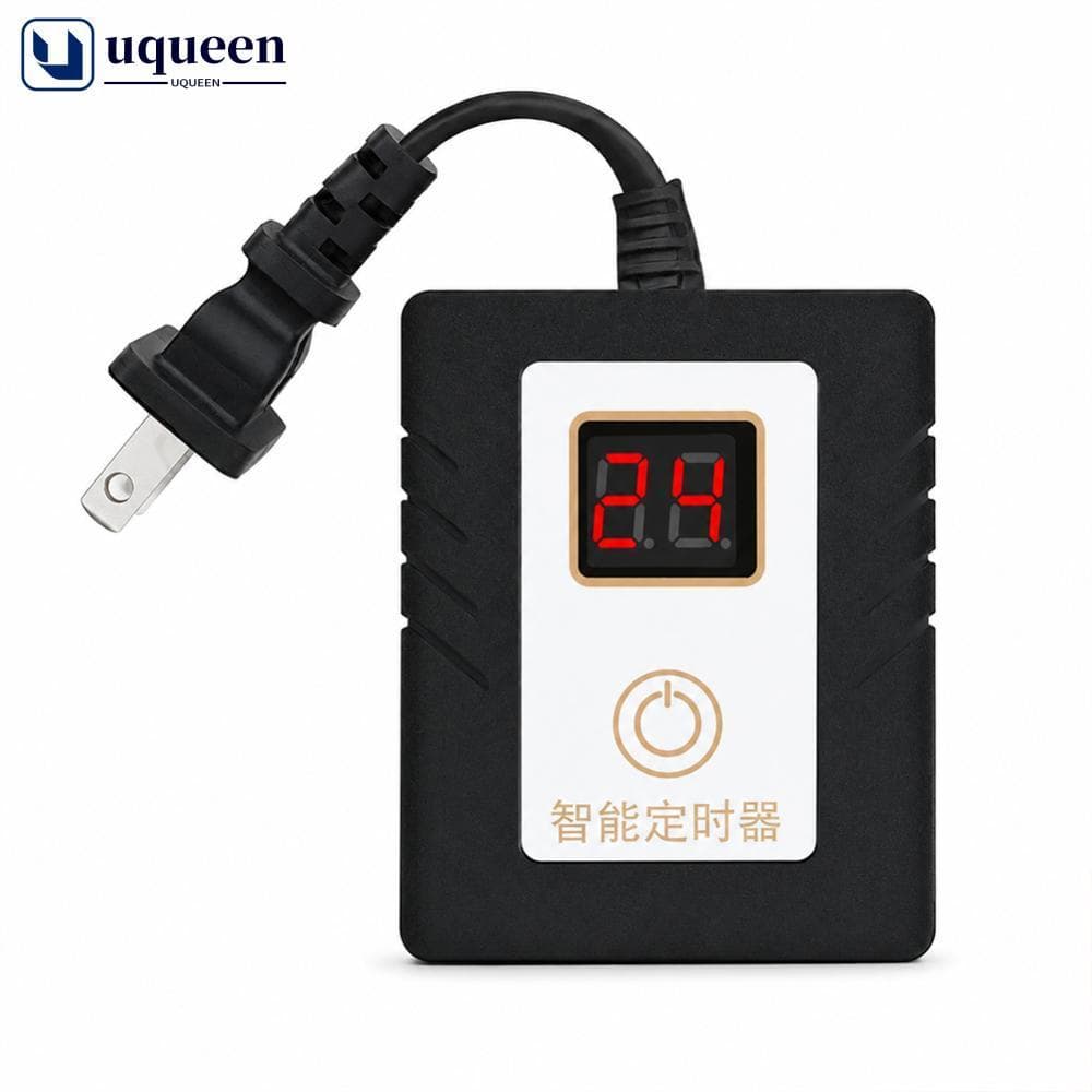 UQUEEN Interruptor De Temporizador Inteligente De Ciclo De 24 Horas Para Luz De Aquário Bomba UV Tomada De Economia De E