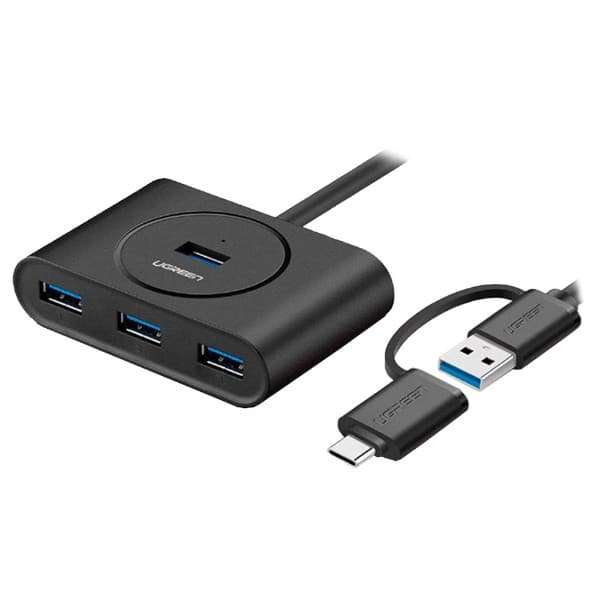 Hub USB UGREEN 4 Portas USB-A 3.0 + USB-C Macho 1m CR113 40850