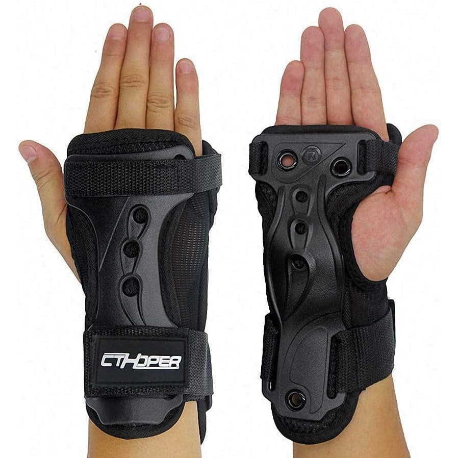 Protetores de pulso para skate, adequados para snowboard, skate, patins, patins de gelo, esqui e outros esportes, unisse