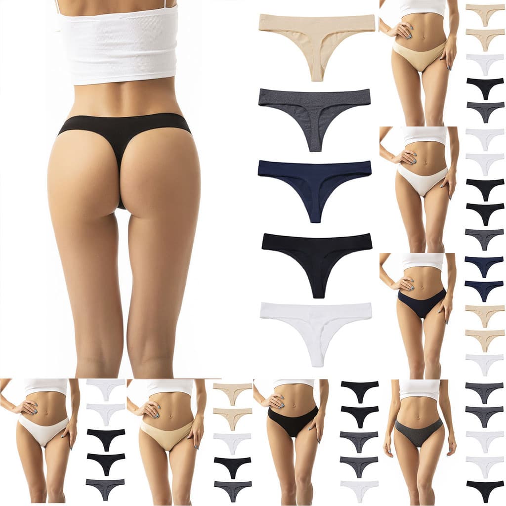 Pacote de 5 peças europeu americano cross-Border mulheres calcinha sem costura mulheres Hip-Lifting calcinha de algodão