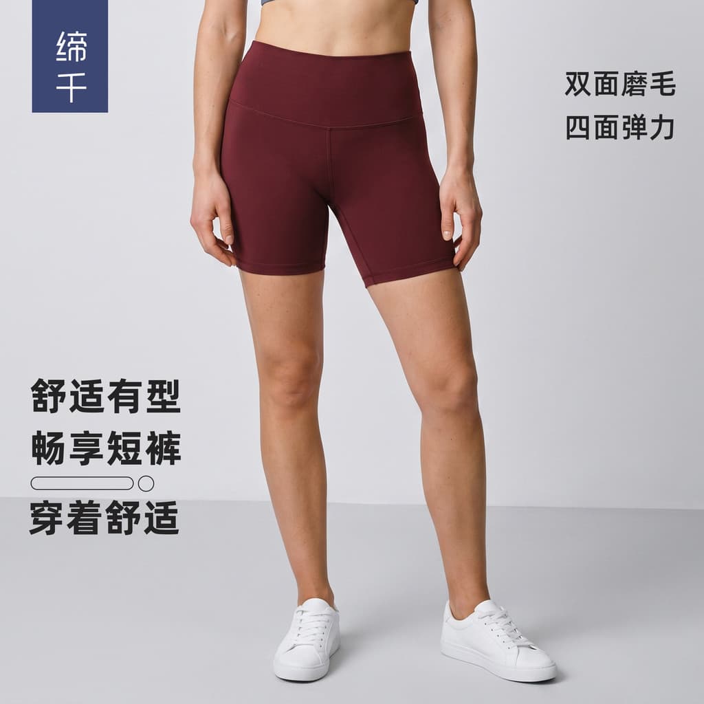 Cintura alta magro Yoga Shorts feminino barriga-estreitamento Hip-lifting estiramento calças de três pontos verão corren