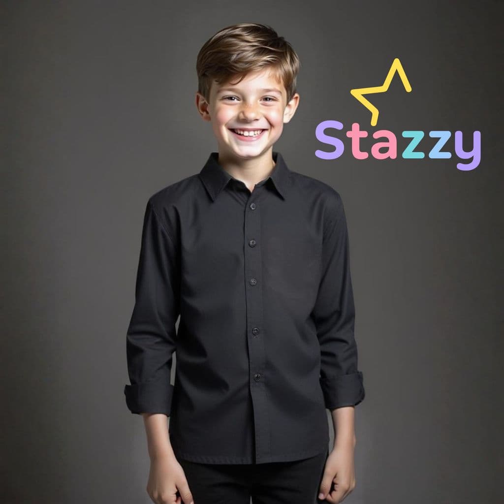 Camisa Social Manga Longa Infantil de Botão Linha premium Camisa Branca infantil menino