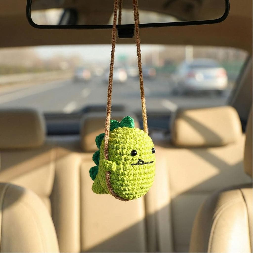 Acessórios para pendurar no espelho do carro, acessórios para pendurar no espelho retrovisor do carro, decoração artesan