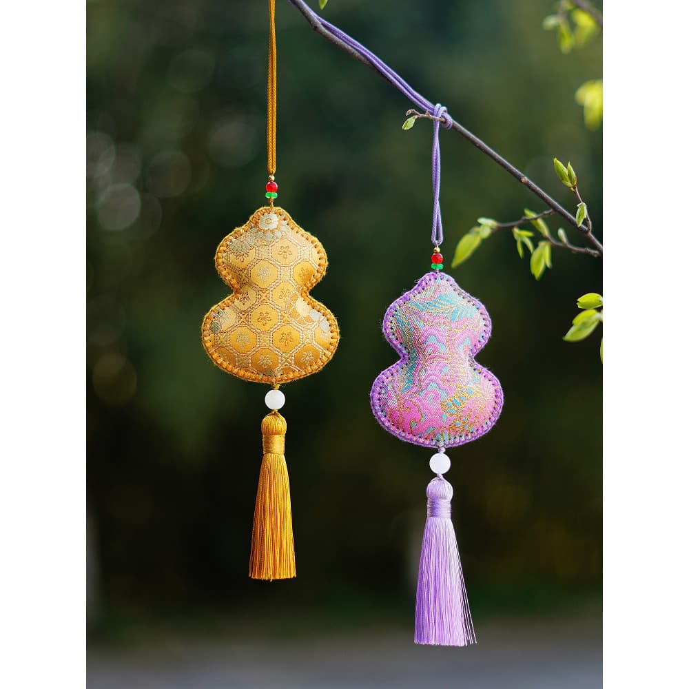 Saquinho de Festival de barco dragão, feito à mão, Material diy, Halter, pescoço, sachê de cabaça, seguro, carro, pendur