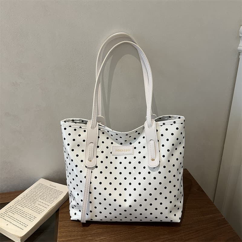 Bolsa de Ombro/Transversal Feminina Elegante e Moderna de Grande Capacidade com Poás, Personalizada, Tendência Verão 202