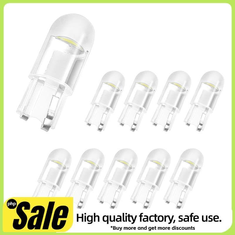 10 Pçs Carro LED T10 W5W COB Leitura Cúpula Lâmpada Marcador Luz Cunha Luzes Lâmpadas Da Placa De Licença 168 194 192 DC