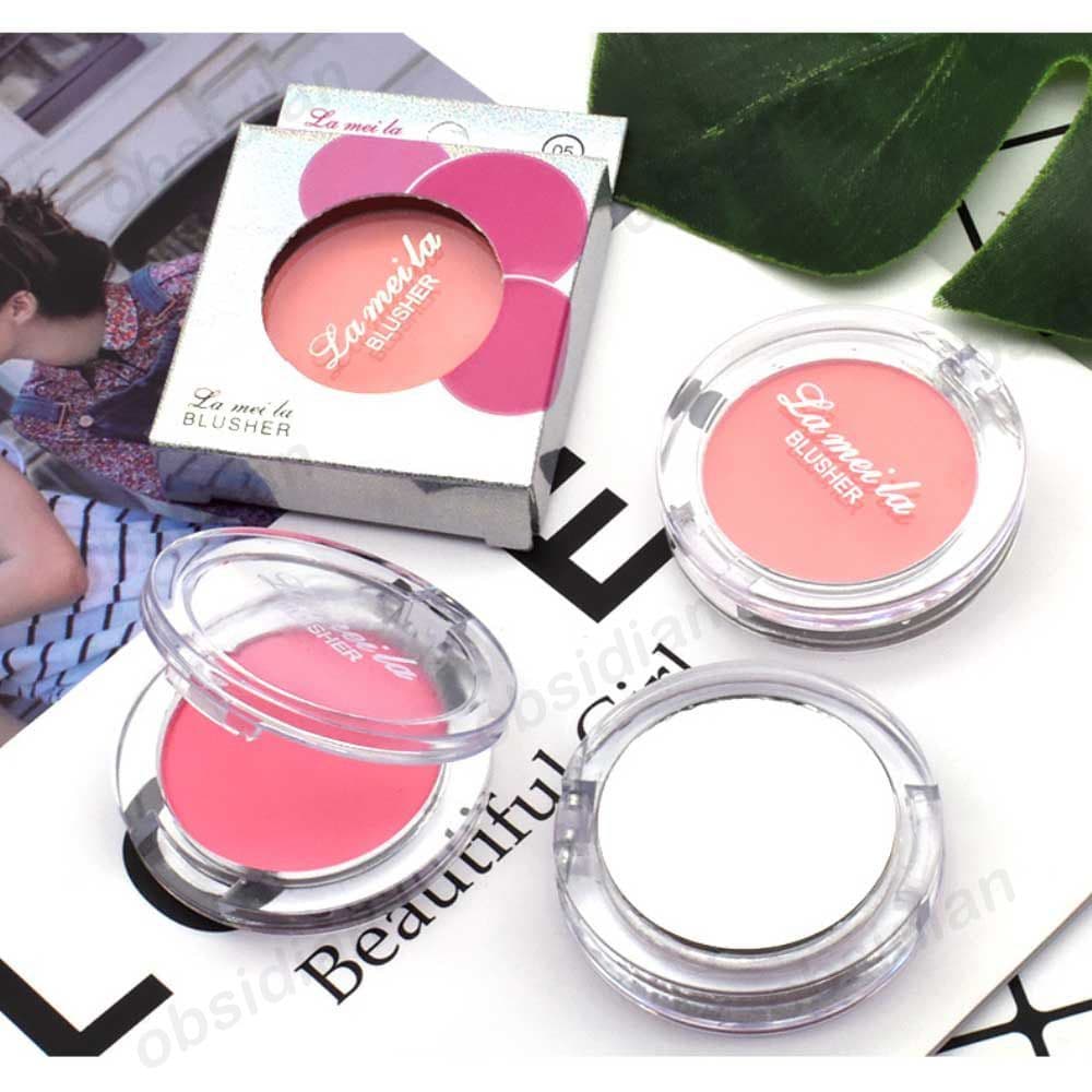 Blush facial LAMEILA, em caixa única, para maquiagem multifuncional, acabamento matte, sedoso e suave, 3g, paleta