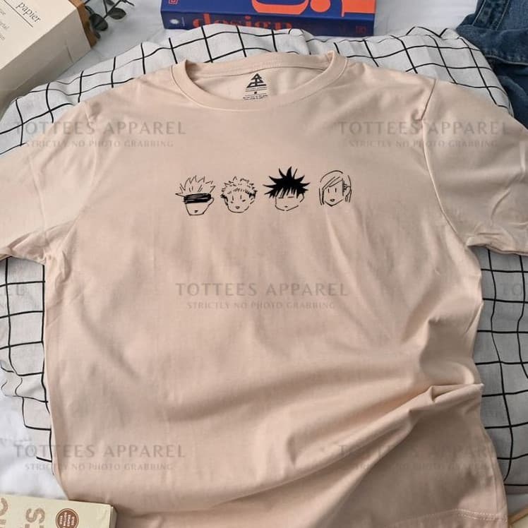 Camiseta fofa inspirada em Jujutsu Kaisen da Domain Expansion |   Vestuário TOTTEES F85V