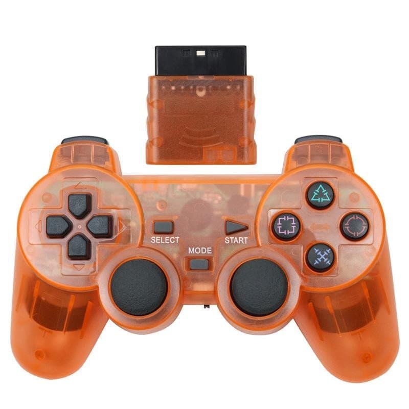 Gamepad Sem Fio Para O Controlador Para Playstation Ps2 2 Console Joystick Joypad Duplo Vibração Choque Controle Sem Fio