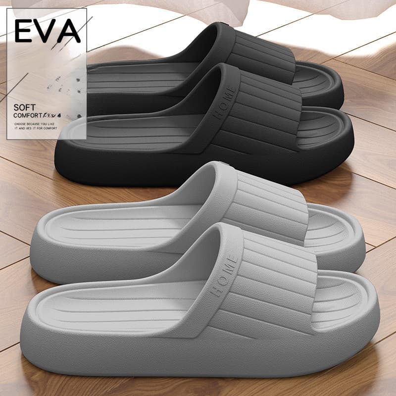 Chinelos masculinos verão ao ar livre Wear 2025 novo estilo casa interior de sola grossa antiderrapante eva desodorante