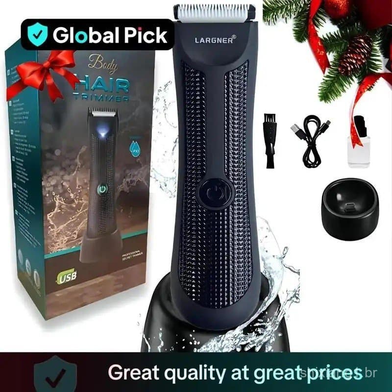 Aparador de Pelos Elétrico, 1 Caixa, Aparador de Cabelo Recarregável, Aparador de Cabelo à Prova d'Água Homens, Apa