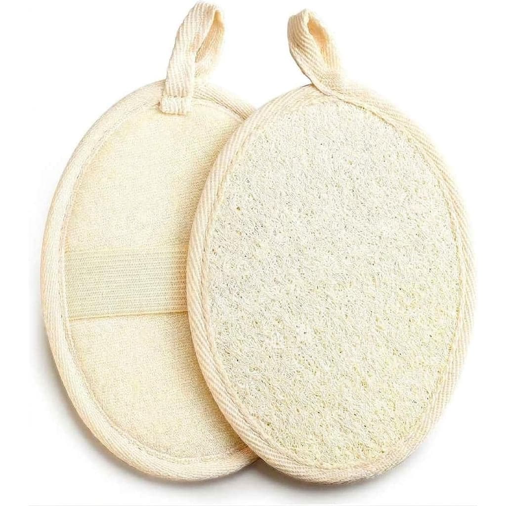 Esponja Natural de Lufa para Esfoliação do Corpo e do Rosto, Ferramenta de Banho Ecológica para Homens e Mulheres, para