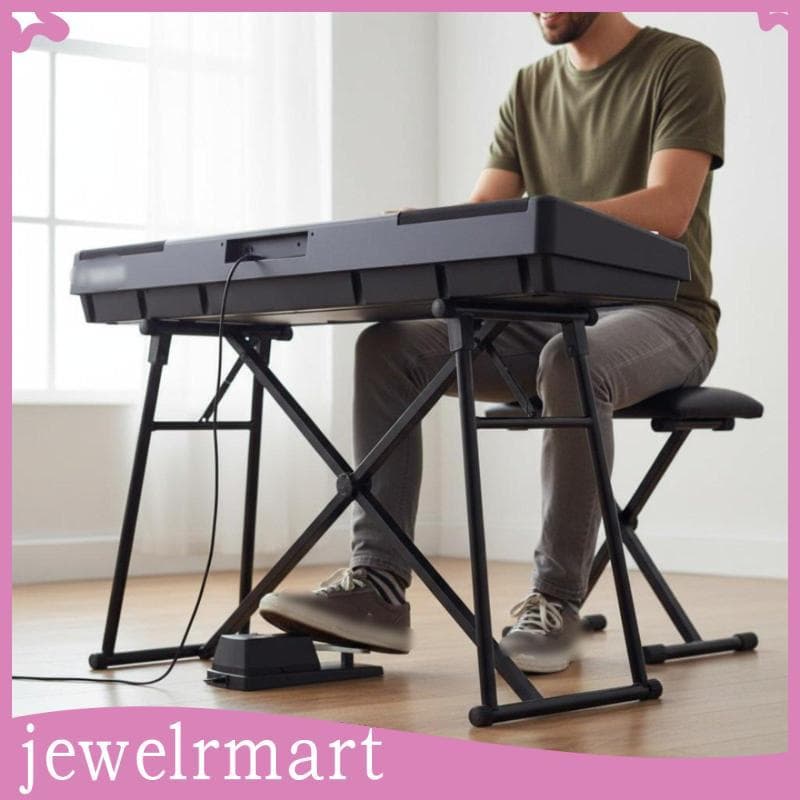 [Jewelrmart] Pedal De Sustentação Teclado Universal Resistente Acessório De Instrumento Musical De Baixo Ruído Para Pian
