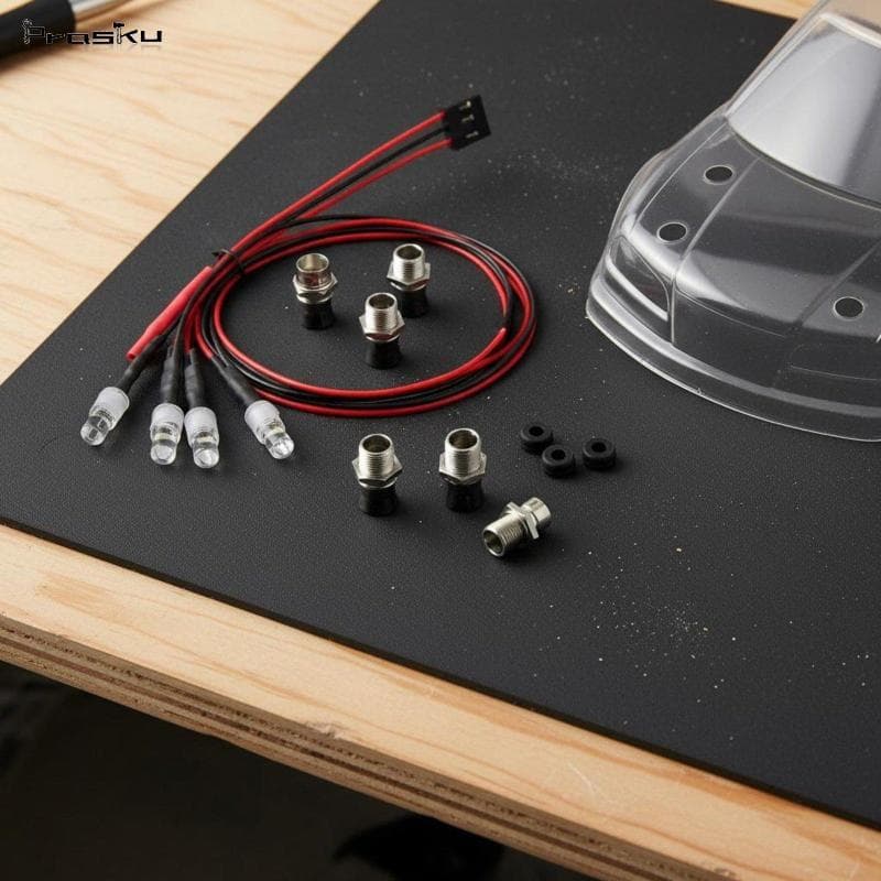 [stdzsw] Kit De Luz Traseira De Farol De Carro RC Modelo De Ajuste Universal Conjunto De Iluminação Fácil
