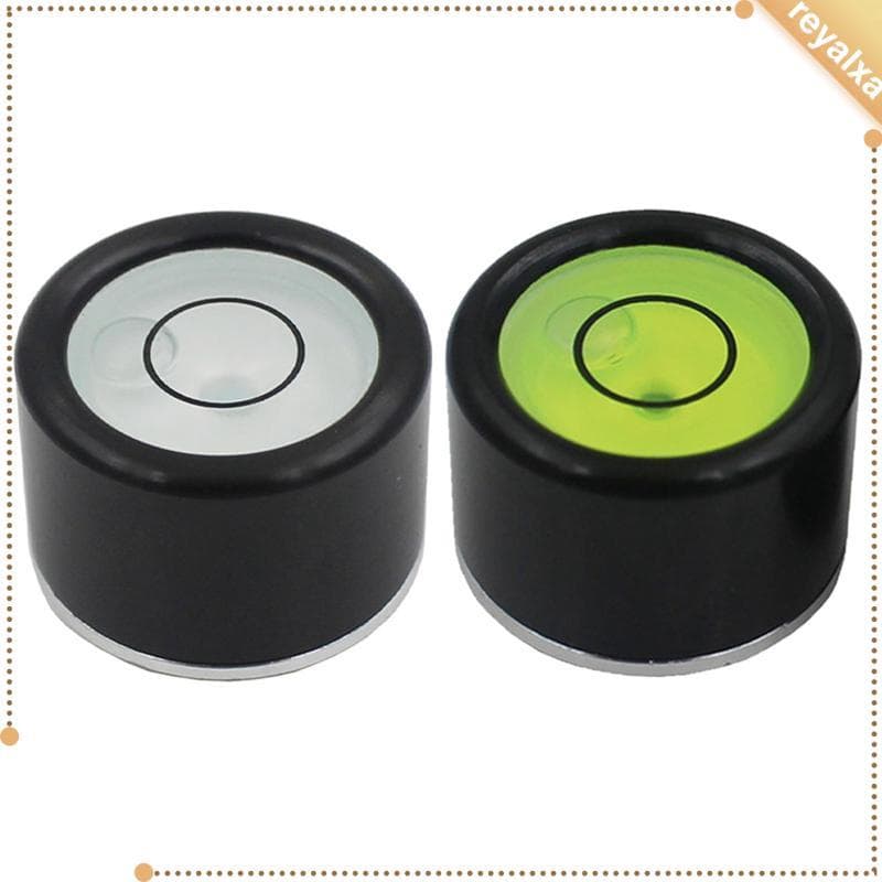 [Reyalxa] Frasco De Plástico Circular De Nível De Bolha De Espírito De Disco Altamente Transparente Para Mesa De Tripé D