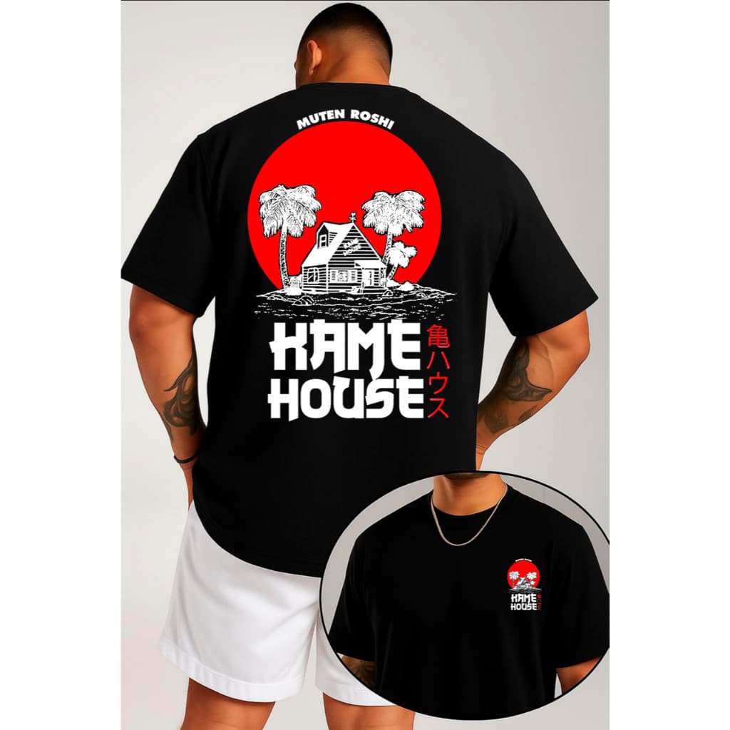 Camisa Preta Masculina Dragon Ball Goku Anime Exclusiva 100% Algodão Premium Casual