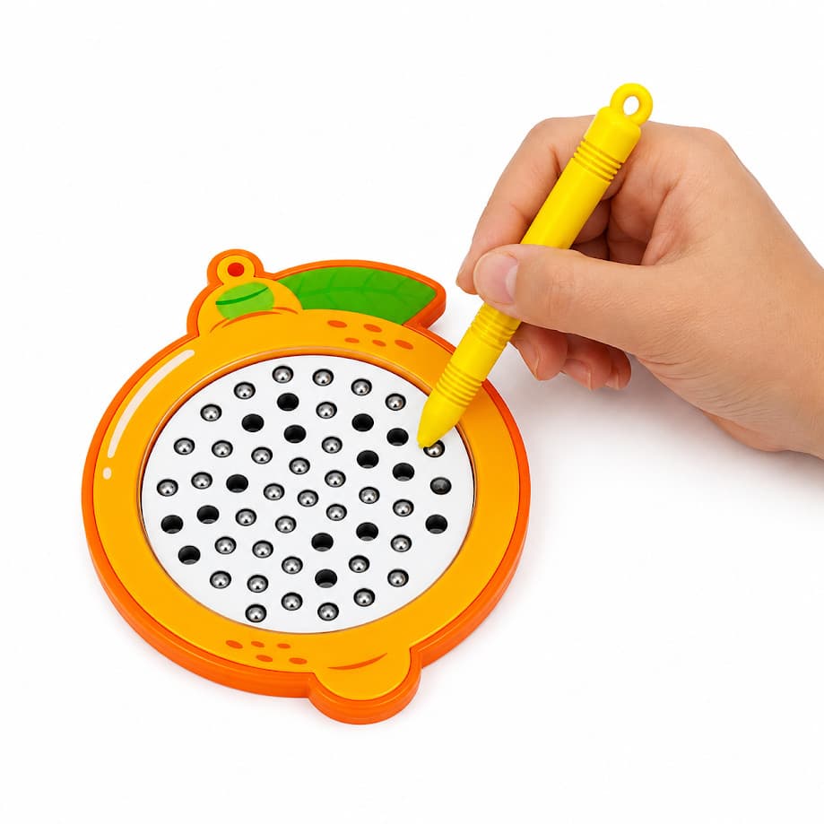 Brinquedo Educativo Magnético Laranja Coordenação Anti Stress