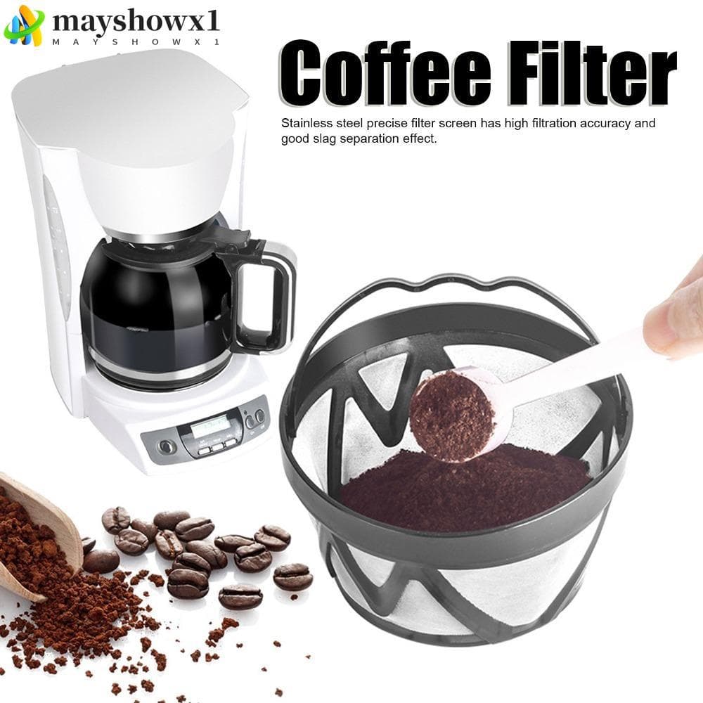 Filtro De Café Reutilizável MAYSHOWX1 , De Aço Inoxidável Com Design De Malha Fina , 4.29x2.52x3.35 Pol .