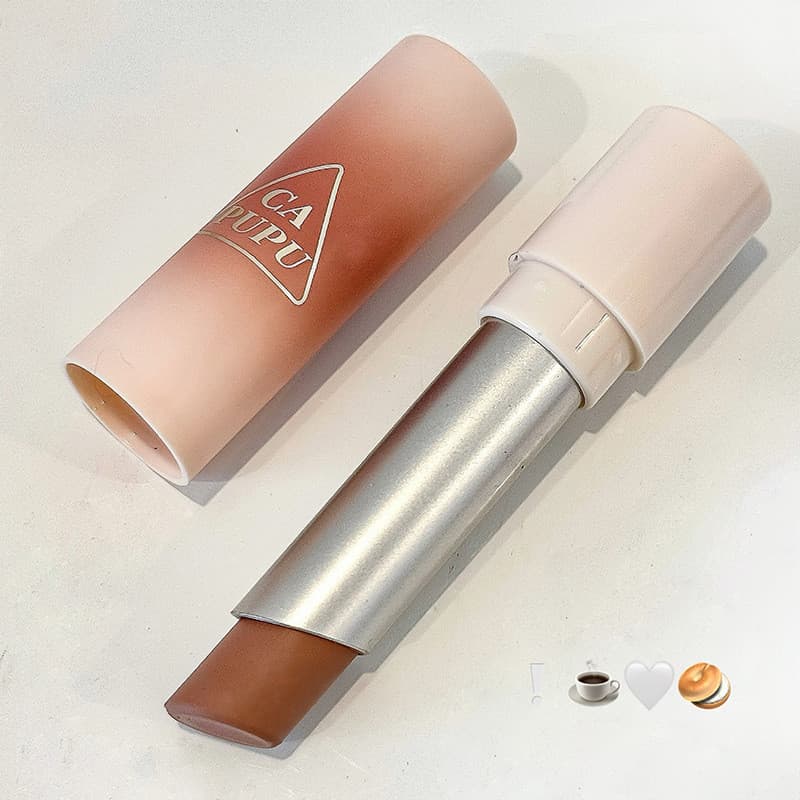 Batom CAPUPU Matte Velvet Não é fácil de desbotar Batom branco Batom Lip Gloss