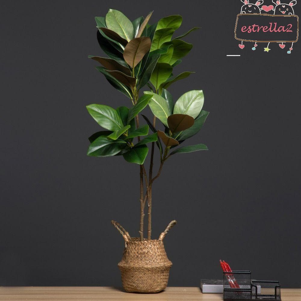 Planta De Magnólia Artificial AESTRELLA , 2 Garfos Grande Ramo De Árvore Simulada , Plantas Artificiais Artesanais
