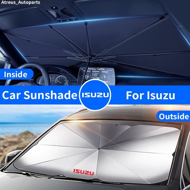 Guarda-sol para Carro ISUZU D-MAX MU-X, Protetor Solar Anti-UV para Para-brisa, Acessórios para ISUZU Dmax Mux Panther T