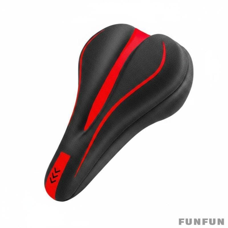 [Funfun] Capa De Selim De Bicicleta De Silicone Confortável Almofada De Assento Em Gel Acessório Estrada De Montanha Par