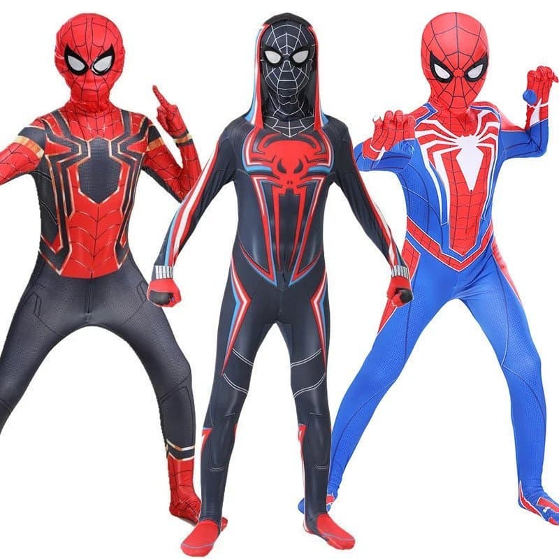 Cosplay Infantil do Homem-Aranha Miles Morales 2099 PS4 T23C