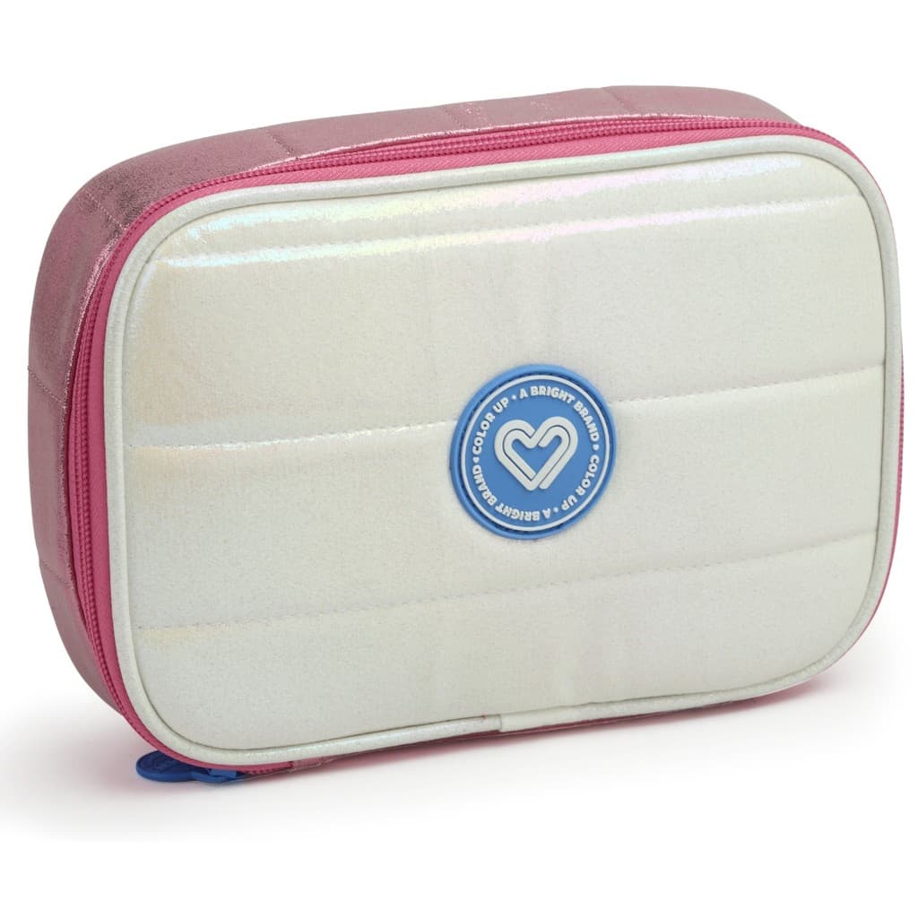 Estojo Box Metalizado Teen Reforçada Escola Meninas Color Up