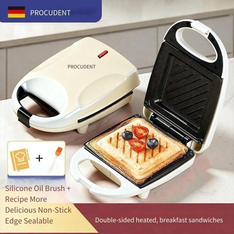 Prokudent máquina de café da manhã doméstica espessada prensa quente sanduicheira pequena torradeira multifuncional