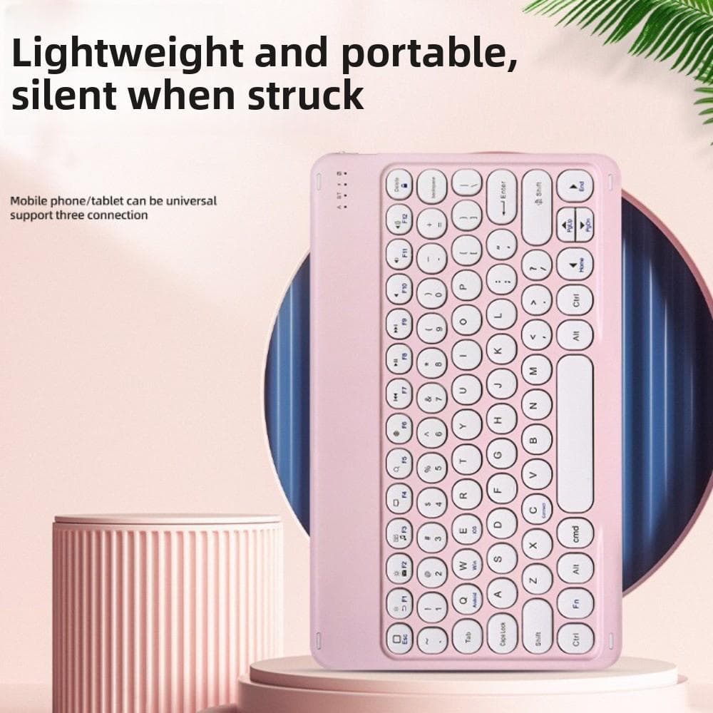 Teclado Bluetooth FIWICKA , Sem Fio Ultrafino De 10 Polegadas , Mini Portátil Universal Leve