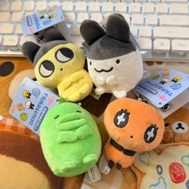 BANDAI BANDAI Takuma Songzi Animal de estimação eletrônico fofo Momiji boca grande Ji pingente de pelúcia sentado