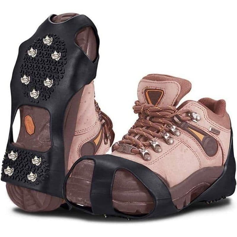 Grampos De Gelo Para Sapatos E Botas Crampons Pista Picos Sapato Neve Antiderrapante Pinças Mulher Homem