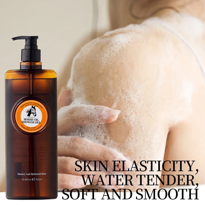 Pronto estoque KORMESIC Gel de banho com óleo de cavalo Gel de banho Family Edition Fragrância Q0811