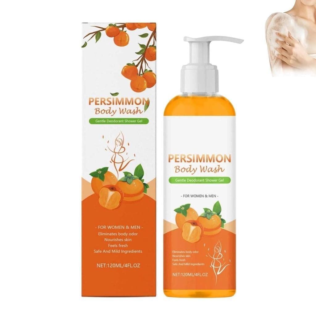 Sabonete SavelinaSoap-SafelinaKaki para Idosos, Gel de Banho de Caqui Contra Odor Corporal, Eliminação Permanente de Odo