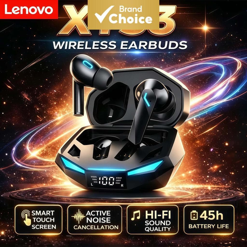 Fones de ouvido Lenovo XT53 - Fones esportivos sem fio Bluetooth 5.4, fones de ouvido para jogos e música, áudio