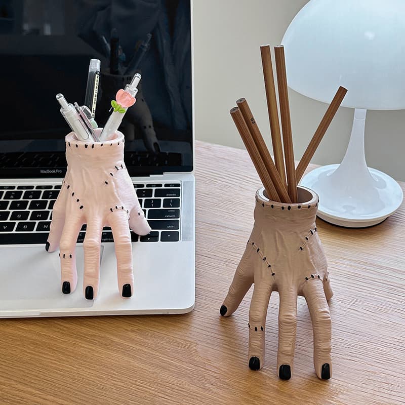 Criativo Horror mão multifuncional caneta titular estudante sala de estar mesa Desktop ornamentos armazenamento avançado
