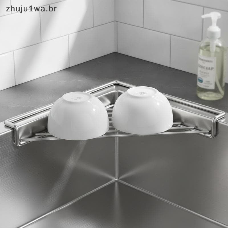 Cesta De Drenagem Multifuncional De Aço Inoxidável , 1 Peça , Organizador De Pia De Cozinha , Fácil Limpeza Para Armazen