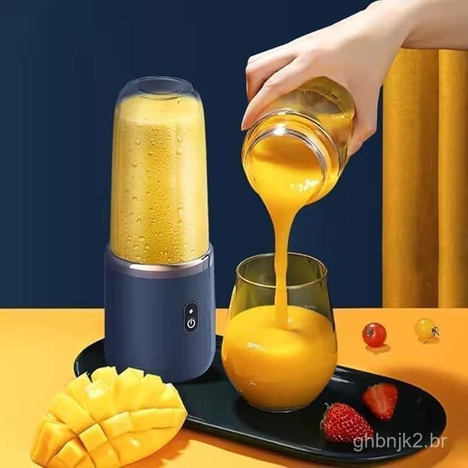 Liquidificador Portátil, Espremedor Elétrico de Frutas, Misturador de Frutas, Recarregável por USB, Mini Liquidificador